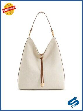 Faux Suede Shoulder Bag with Gold Hardware, Fits iPad Pro
